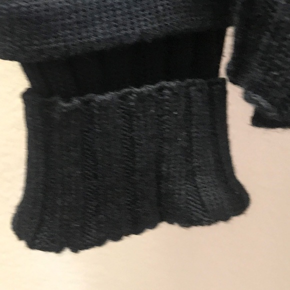 SARAH PACINI BLACK KNIT CARDIGAN WITH BACK… - Picture 4 of 8